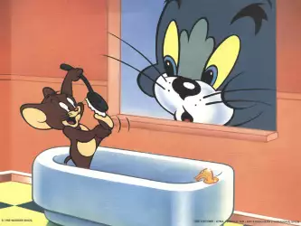 Tom and Jerry in bath