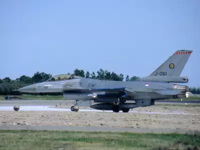 F-16A Takeoff: Precision and Power in Flight
