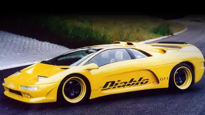 Lamborghini Diablo Evolution GT1 (1997) - Yellow-Supercar
