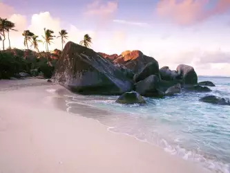 Virgin Gorda Island At Sunset, British Virgin Islands, West Indies