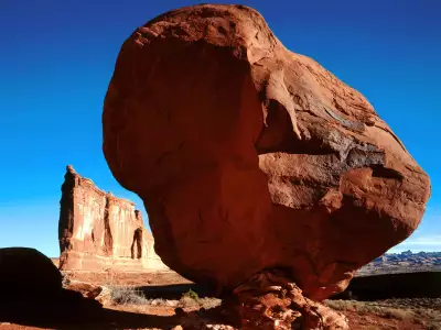 Balanced Rock Near The Tower Of Babel