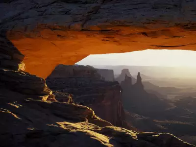 First Light On Mesa Arch, Canyonlands National P