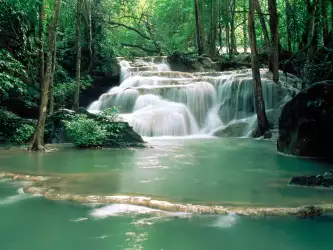 Kao Pun Temple Waterfalls, Kanchanaburi Region