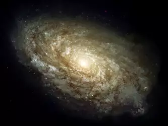 Magnificent Details In A Dusty Spiral Galaxy
