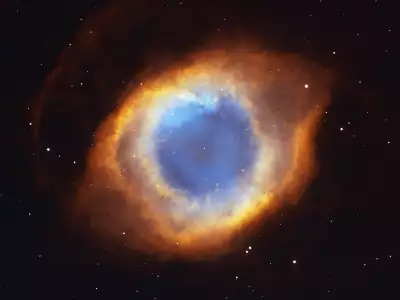 Iridescent Glory Of Nearby Planetary Nebula
