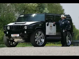 Police Hummer Car 03