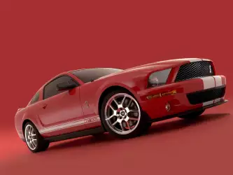 Captivating Red Shelby Cobra GT500 Mustang Wallpaper