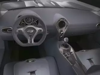 Shelby GR-1 Concept Car wheel and dashboard view showcasing automotive futurism and cutting-edge design
