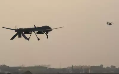 Military drone: Unmanned aerial vehicle in action