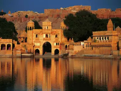 Gadi Sagar Temple Jaisalmer Rajasthan India