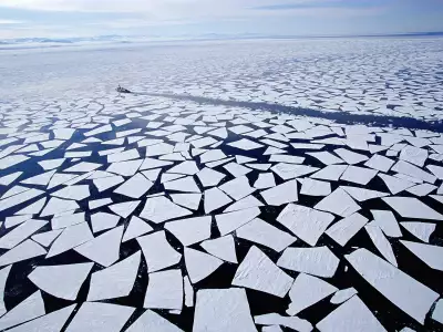 Icebreaking McMurdo Sound Antarctica