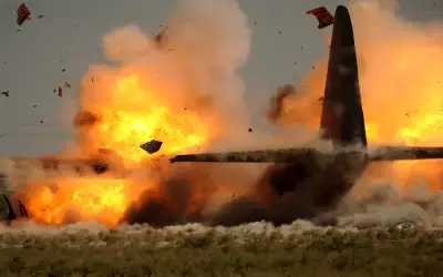 Military Aircraft Explosion