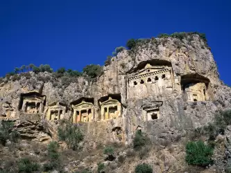 Rock Tombs Dalyan Turkey