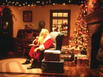 Santa is seating