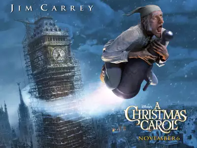 Christmas movie A Christmas Carol with Jim Carey