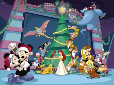 Disney Christmas Tree Wallpaper - Magical Holiday Illumination