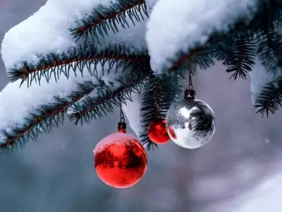 Christmas Globes on Tree