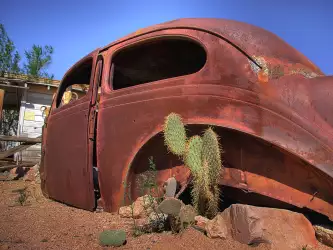 Abandon Car in Desert