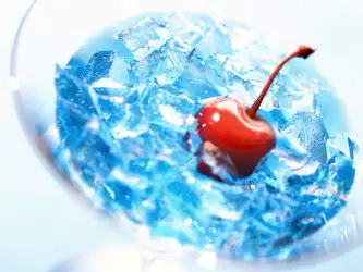 Cherry in water
