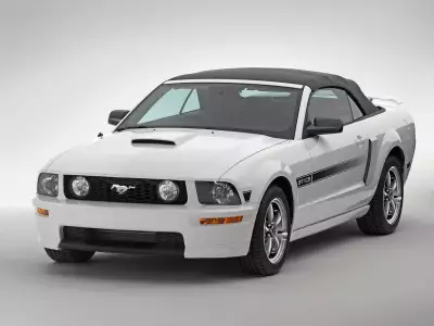 White Ford Mustang