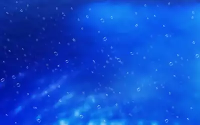  Blue Underwater Bubbles