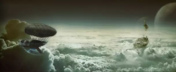 Zeppelin and Clouds