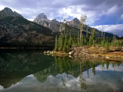 Taggart Lake Reflection in Wyoming