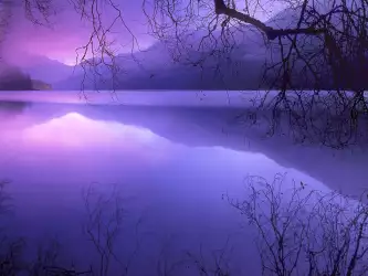 Purple Haze Over Lake Crescent Olympic National Park