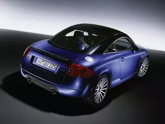 Blue Audi TT