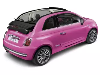 Fiat 500 Pink Topless
