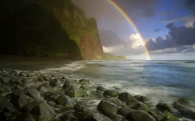 Rainbow on Beach