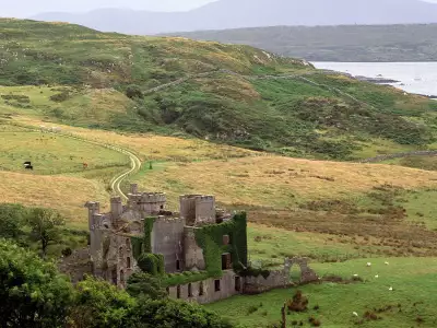 Clifden Castle in County Galway Ireland
