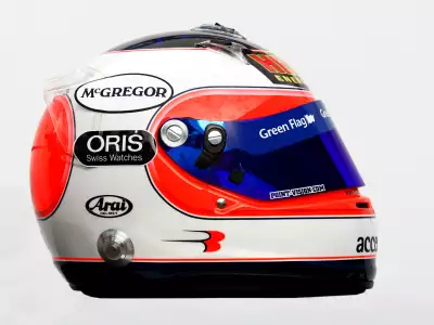 Rubens Barrichello Helmet from Side