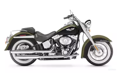 Harley Davidson FLSTN Softail Deluxe Wallpaper - Classic Elegance on Wheels