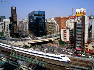 Bullet Train Ginza District Tokyo Japan