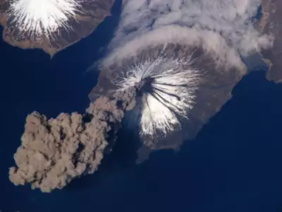 Eruption Of Cleveland Volcano In The Aleutian Islands
