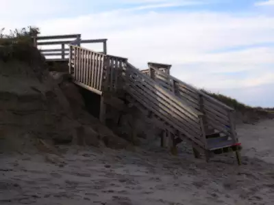 Entry on sand Beach