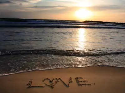 Love On Sand Beach