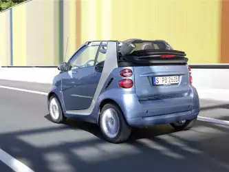The Blue Smart Fortwo Cabrio: Open-Air Driving in Style