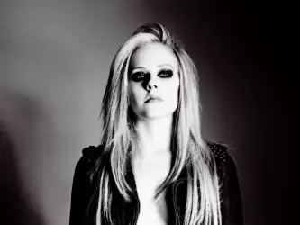 Avril Lavigne: Timeless Elegance in Black and White
