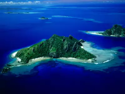 Aerial View Of Monu Island Fiji