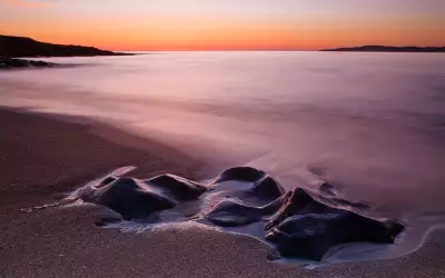 Sand Beach and Sunset: A Breathtaking Coastal Symphony