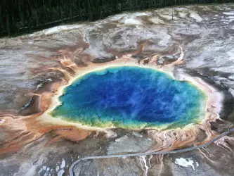 Yellowstone National Park Aerial View