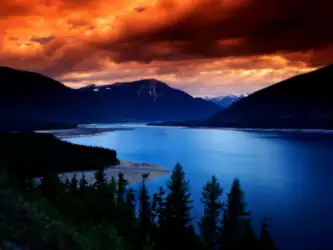 Lake and Sunset