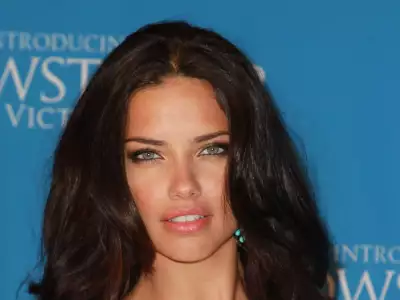 Adriana Lima posing for a captivating portrait at Fashion Night