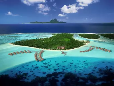 Bora Bora Islands and Apartments in Sea Wallpaper