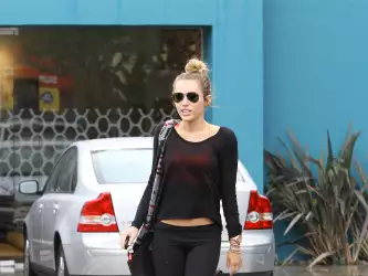 Miley Cyrus After The Gym In Hollywood