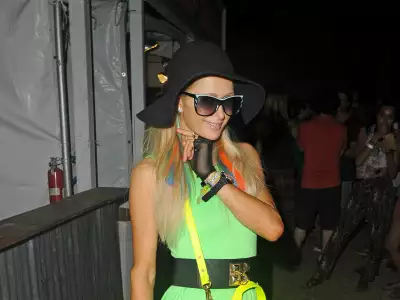 Paris Hilton Coachella Arts And Music Festival