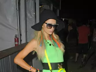 Paris Hilton Coachella Arts And Music Festival