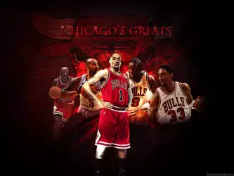 Chicago Bulls Greats Tribute Wallpaper
